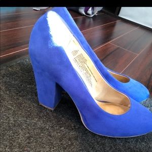 Electric blue heels